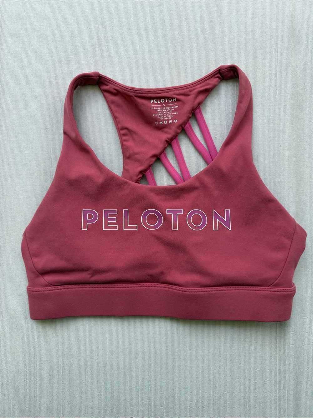 Peloton Women's Strappy Sports Bra - Dusty Rose